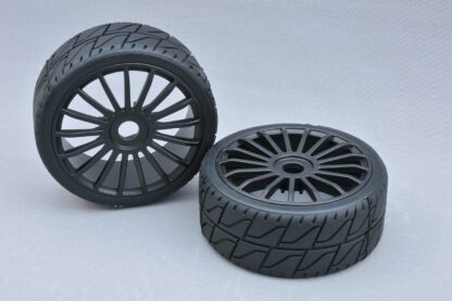 100281X Tyre 180 mm Asphalt RS + Wheel Black 17 Spoke