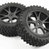 FASTRAX 1/10TH MOUNTED CUBOID BUGGY FRONT TYRES 10-SPOKE - Image 2