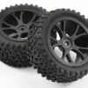 FASTRAX 1/10TH MOUNTED CUBOID BUGGY REAR TYRES 10-SPOKE - Image 4