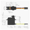 D89MW Micro Digital Coreless Servo 25g 8.5kg/0.11s 4.8V - 7.4V - Image 2